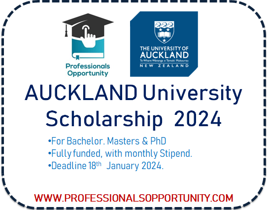 University of Auckland  Scholarship 2024