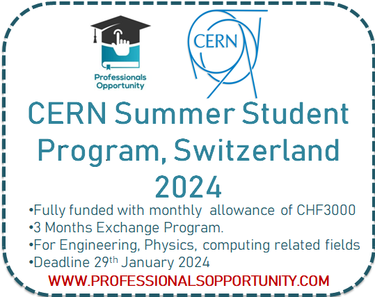 CERN Summer Student Program 2024