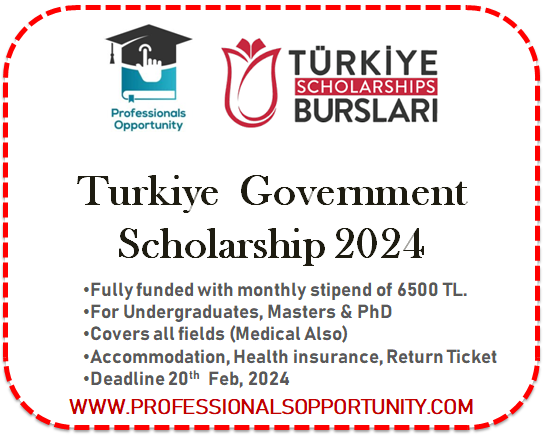 Turkey Government Scholarship 2024