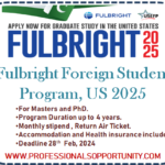 Fulbright Foreign Student Program (2025) USA