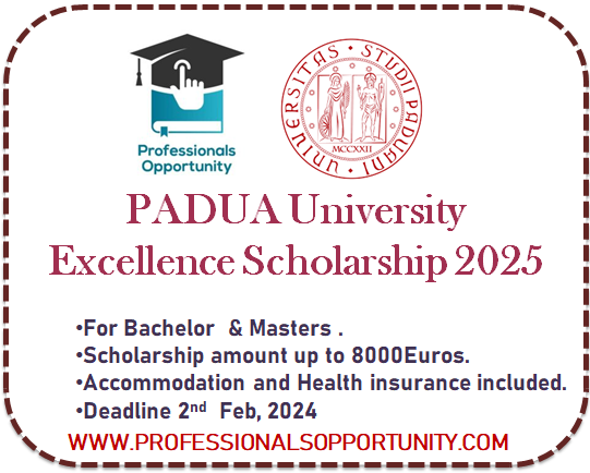PADUA University International Scholarship (2024-2025)