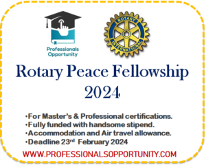 Rotary peace fellowship 2024