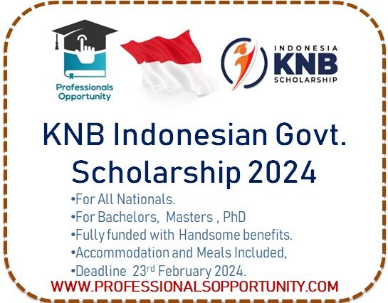 KNB Indonesian Govt. Scholarship 2024/2025