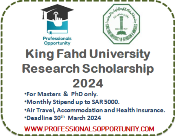 KFUPM Research Scholarship  2024
