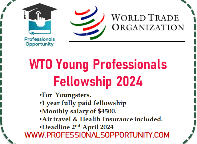 WTO Young Professionals Fellowship Program 2024