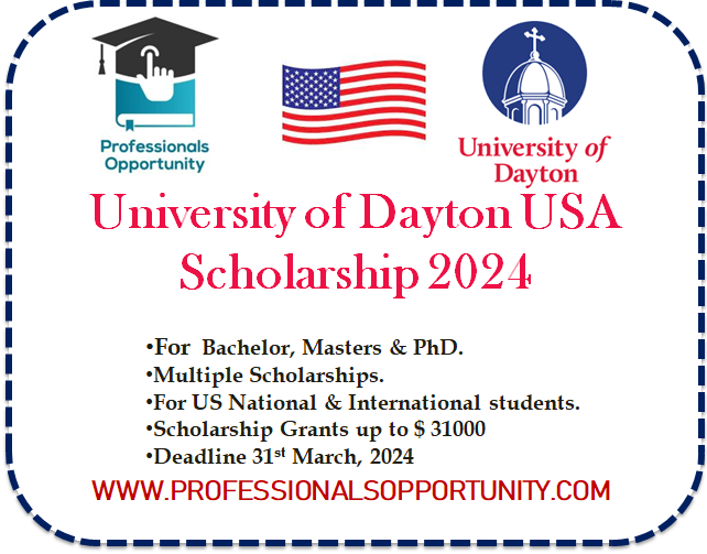 University of Dayton USA Scholarships 2024