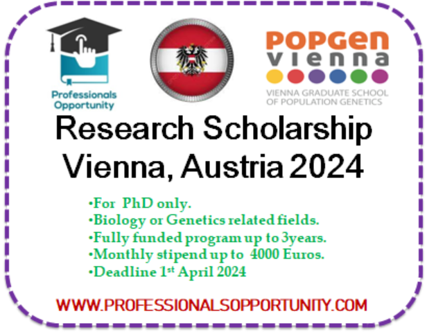 Research Scholarship Vienna, Austria 2024