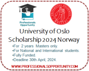 University of Oslo Scholarship