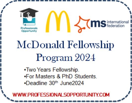 McDonald Fellowship Program 2024
