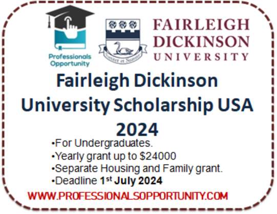 Fairleigh Dickinson University Scholarship | USA 2024-2025