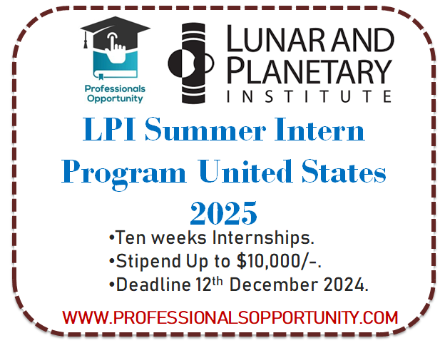 LPI Summer Intern Program 2025 | United States